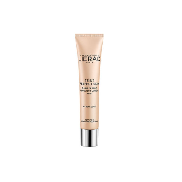 Lierac Perfect Skin Teint Clear švytėjimo suteikiantis skystas makiažo pagrindas, atspalvis: 01 Beige Clair, 30 ml