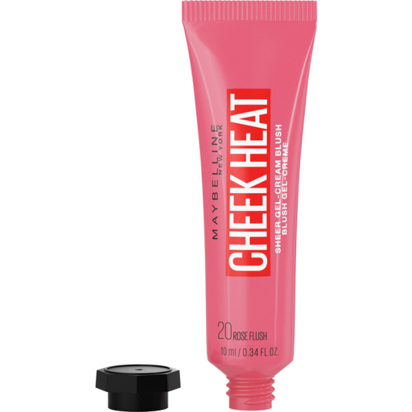 Maybelline Cheek Heat Gel-Cream Blush kreminiai skaistalai, atspalvis: 20 Rose Flash