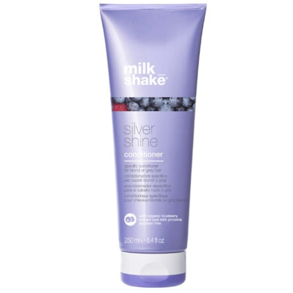 Milk Shake Silver Shine Conditioner kondicionierius žiliems / šviesintiems plaukams, 250 ml