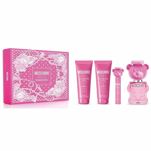 Moschino Toy 2 Bubble Gum rinkinys moterims (EDT, 100 ml + dušo želė, 100 ml + kūno losjonas,100 ml + EDT miniatiūra, 10 ml)