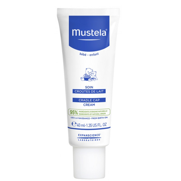 Mustela Bébé Cradle Cap Cream kremas kūdikiams, 40 ml