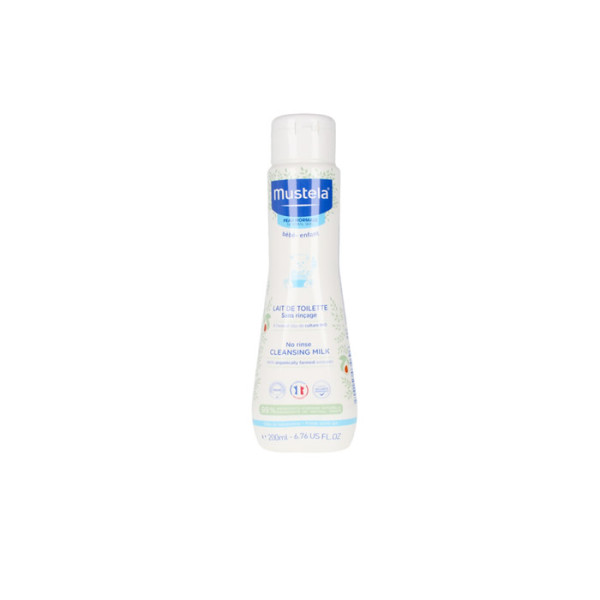 Mustela	Bébé No Rinse Cleansing Milk nenuplaunamas valomasis pienelis vaikams, 200 ml