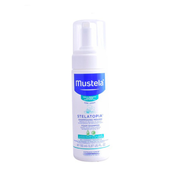 Mustela Bébé Stelatopia Foam Shampoo šampūnas vaikams, 150 ml