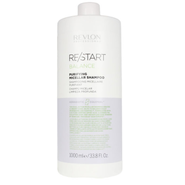 Revlon Professional RE/START Balance Purifying Micellar Shampoo valomasis micelinis šampūnas, 1000 ml