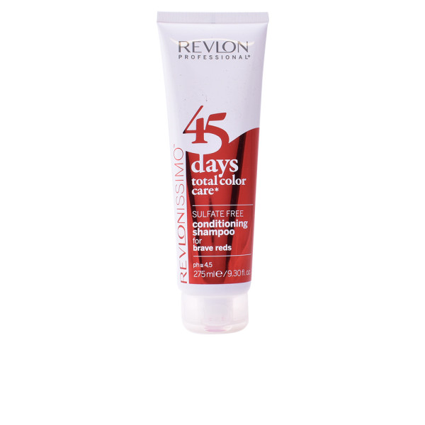 Revlon Professional Revlonissimo 45 Days 2in1 For Brave Reds kondicionuojantis šampūnas dažytiems plaukams, 275 ml