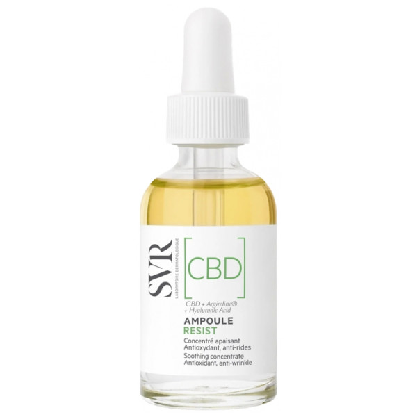 Svr Ampoule Resist CBD raminamasis CBD serumas su peptidais jautriai veido odai, 30 ml