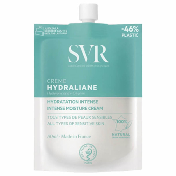 SVR Hydraliane Crème Hydratante Intense Moisture Cream intensyvus drėkinamasis veido kremas dehidratuotai visų tipų odai, 50 ml