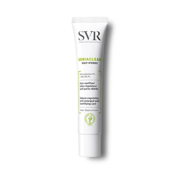 Svr Sebiaclear Cream Mat+Pores matizuojantis, poras mažinantis veido kremas, 40 ml