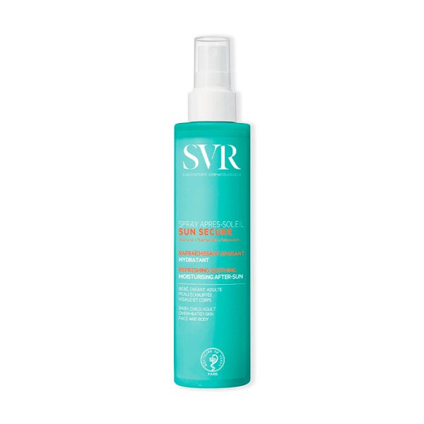 Svr Sun Secure Spray Aftersun drėkinamasis veido ir kūno purškiklis po saulės, 200 ml