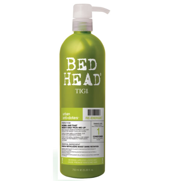 Tigi Bed Head Urban Anti Dotes Re Energize Conditioner drėkinantis plaukų kondicionierius, 750 ml