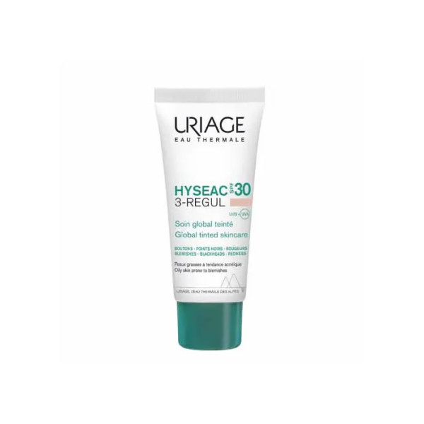 Uriage Hyséac 3-Regul Global Tinted SPF 30 veido kremas, 30 ml Uriage Hyséac 3-Regul Global Tinted SPF 30 veido kremas, 30 ml