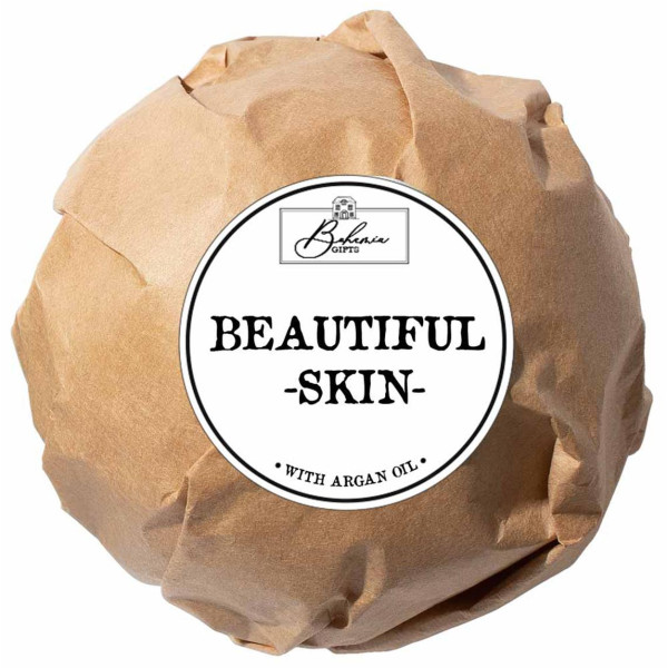 Bohemia Gifts BEAUTIFUL SKIN - Putojantys vonios burbulai su argano aliejumi, 110 g