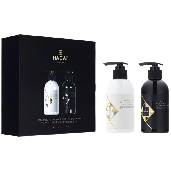 Hadat Cosmetics Gift box Hydro Nourishing Moisture Shampoo and Nutrient Nourishing Conditioner plaukų priežiūros rinkinys