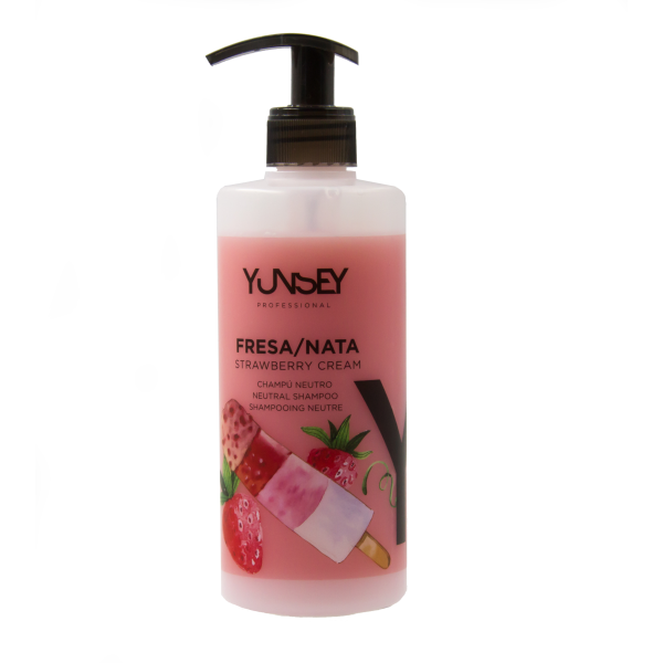 Yunsey  Strawberry Cream Shampoo Aromatinis šampūnas braškių ir ledų kvapo, 1000 ml