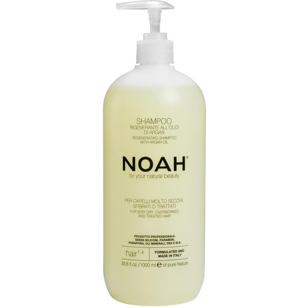 Noah 1.4. Regenerating Shampoo With Argan Oil Šampūnas sausiems ir chemiškai pažeistiems plaukams, 1000 ml