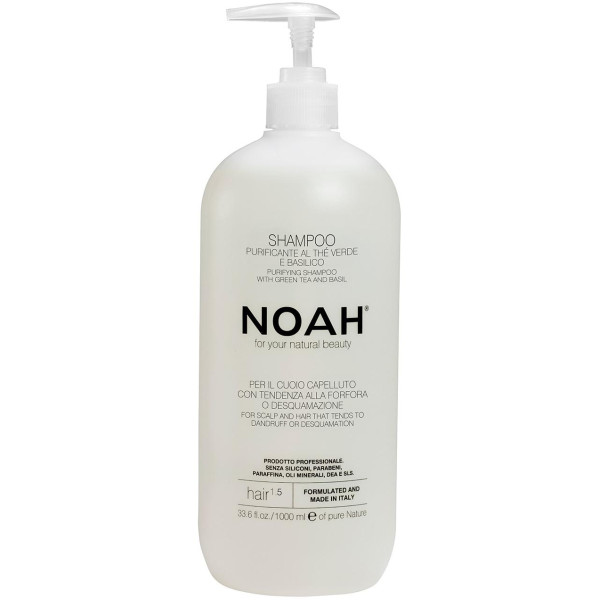 Noah 1.5. Purifying Shampoo With Green Tea Šampūnas nuo pleiskanų, 1000 ml