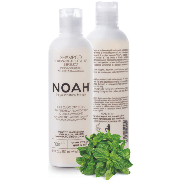 Noah 1.5. Purifying Shampoo With Green Tea Šampūnas nuo pleiskanų, 250 ml