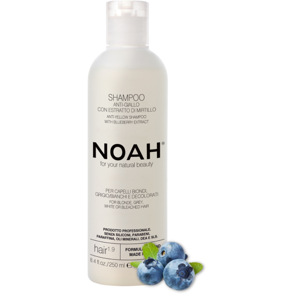 Noah 1.9. Anti-Yellow Shampoo Geltonus atspalvius neutralizuojantis šampūnas, 250 ml