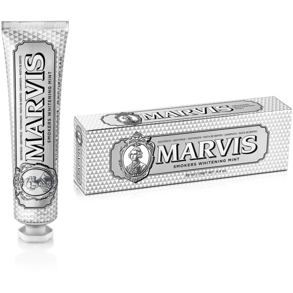 Marvis Smokers Whitening Mint Balinanti dantų pasta rūkantiems, 85 ml