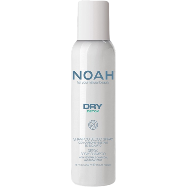 Noah Dry Detox Spray Shampoo Detoksikuojantis sausas šampūnas su augaline anglimi, 200 ml
