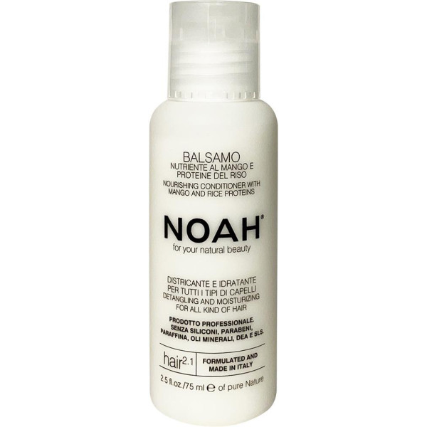 Noah 2.1. Nourishing Conditioner With Mango And Rice Proteins Maitinamasis balzamas lengvinantis plaukų iššukavimą, 75 ml