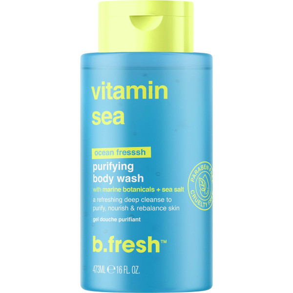 b.fresh Vitamin Sea Body Wash Kūno prausiklis su jūros druska, 473 ml