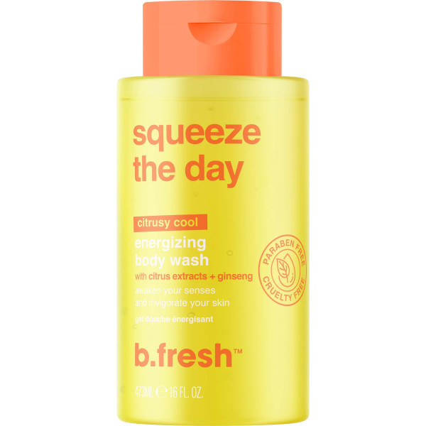b.fresh Squeeze The Day Body Wash Energizuojantis kūno prausiklis su citrusų ekstraktu, 473 ml