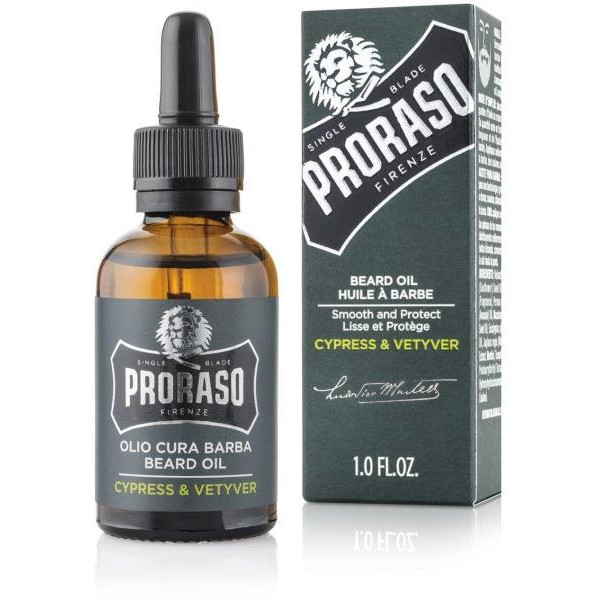Proraso Cypress & Vetyver Beard Oil Barzdos aliejus, 30 ml