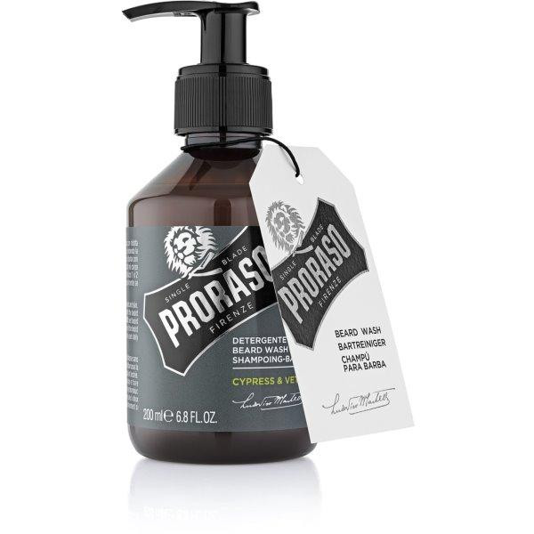Proraso Cypress & Vetyver Beard Wash Barzdos šampūnas, 200 ml