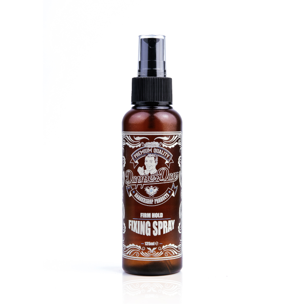 Dapper Dan Firm Hold Fixing Spray Stiprios fiksacijos plaukų fiksavimo priemonė vyrams, 125 ml