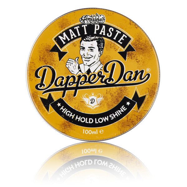 Dapper Dan Matt Paste Stiprios fiksacijos, matinė plaukų modeliavimo pasta, 100 ml