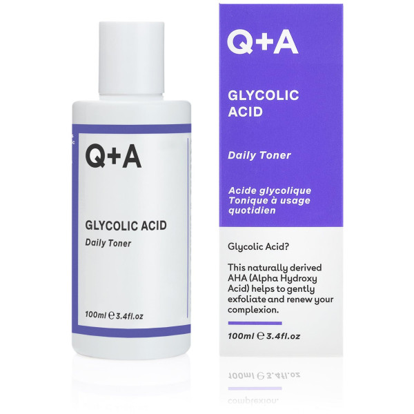 Q+A Glycolic Acid Daily Toner Veido tonikas su glikolio rūgštimi, 100 ml