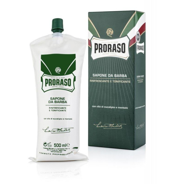 Proraso Green Line Shaving Cream Gaivinantis skystas skutimosi kremas, 500 ml