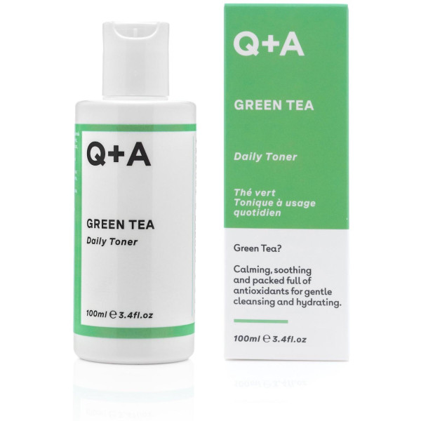 Q+A Green Tea Daily Toner Kasdienis veido tonikas su žaliąja arbata, 100 ml