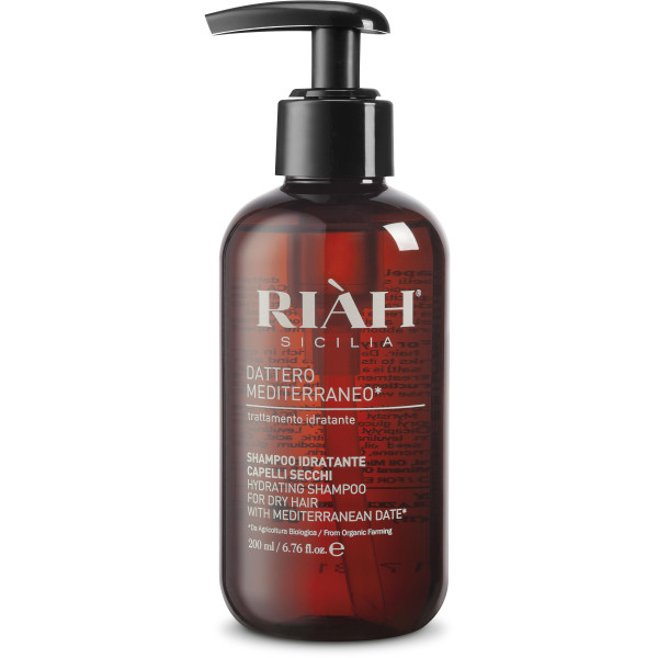 RIAH Hydrating Shampoo With Mediterranean Date Drėkinamasis šampūnas su datulėmis, 200 ml