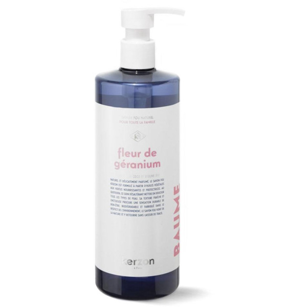 Kerzon Liquid Soap Fleur de Géranium Parfumuotas rankų ir kūno prausiklis, 500 ml