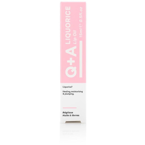 Q+A Liquorice Lip Oil Lūpų aliejus, 15 ml