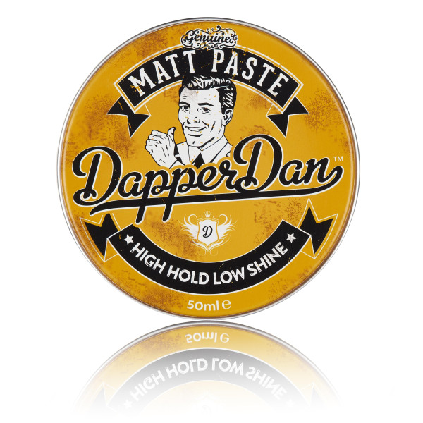 Dapper Dan Matt Paste Stiprios fiksacijos, matinė plaukų modeliavimo pasta, 50 ml