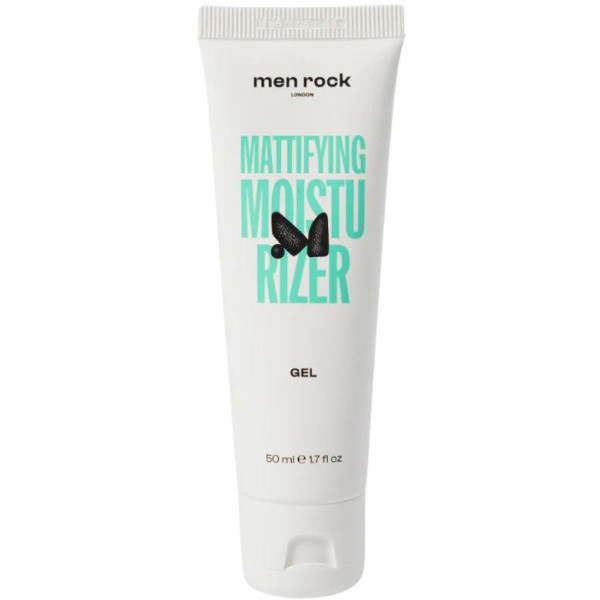 Men Rock Mattifying Moisturizer Gel With Niacinamide matizuojantis drėkinamasis veido gelis su niacinamidu, 50 ml