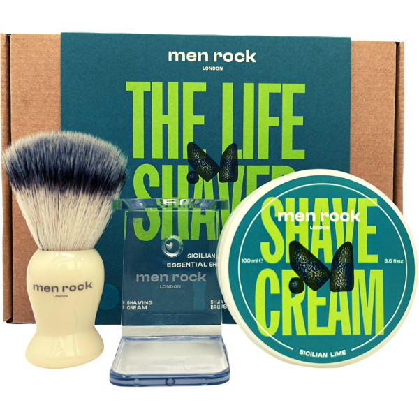 Men Rock The Life Shaver Sicilian Lime Essential Shaving Kit Skutimosi priemonių rinkinys, 1vnt