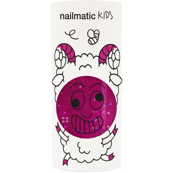Nailmatic KIDS SHEEPY Glitter Nail Polish Nagų lakas, 8 ml