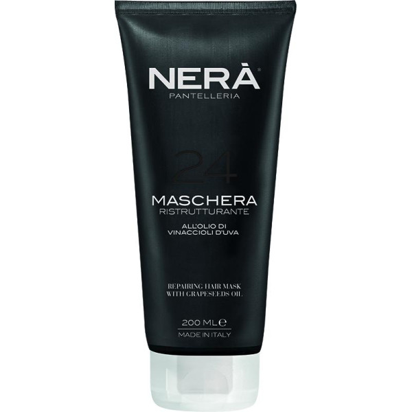 NERA 24 Repairing Hair Mask With Grapeseeds Oil Atkuriamoji kaukė su vynuogių kauliukų aliejumi, 200 ml