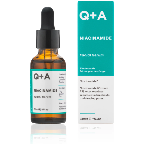 Q+A Niacinamide Facial Serum Veido serumas su niacinamidu, 30 ml