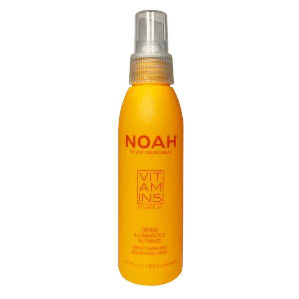 Noah Vitamins Brightening And Nourishing Spray Žvilgesio suteikiantis maitinamasis purškiklis plaukams, 125 ml