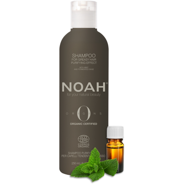 Noah Origins Purifying Shampoo For Greasy Hair Valomasis šampūnas besiriebaluojantiems plaukams, 250 ml