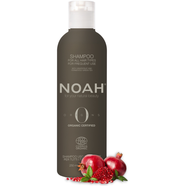 Noah Origins Shampoo For Frequent Use Šampūnas kasdieniam naudojimui, visų tipų plaukams, 250 ml