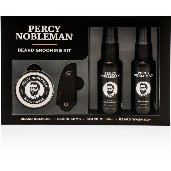 Percy Nobleman Beard Grooming Kit Barzdos priežiūros rinkinys, 1 vnt.