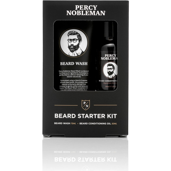 Percy Nobleman Beard Starter Kit Barzdos priežiūros rinkinys, 1 vnt.