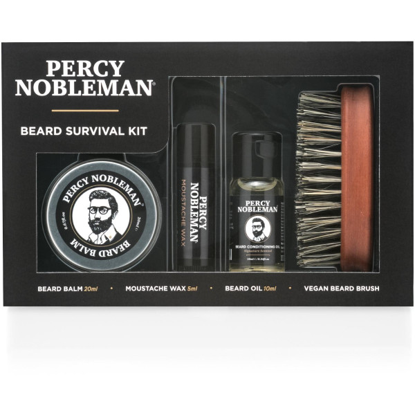 Percy Nobleman Beard Survival Kit Barzdos priežiūros rinkinys, 1vnt