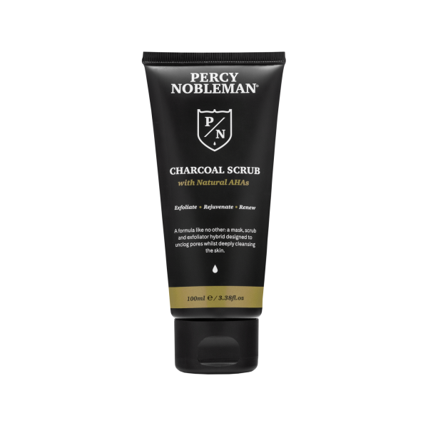 Percy Nobleman Charcoal Scrub Veido šveitiklis su anglimi, 100 ml